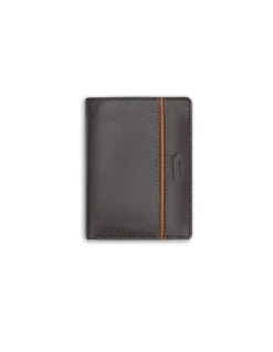 MONPIEL Billetera con Broche Dentro y Monedero Raya Lateral*Hombre Carteras Hombre Piel