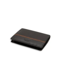 MONPIEL Billetera Pequena con Monedero Raya Lateral*Hombre Carteras Hombre Piel