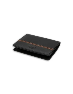MONPIEL Billetera Pequena con Monedero Raya Lateral*Hombre Carteras Hombre Piel