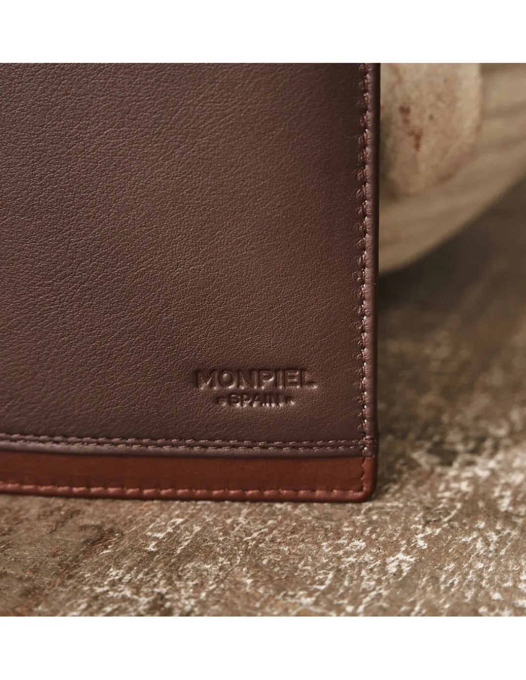 MONPIEL Billetero Basico de piel Lago*Hombre Carteras Hombre Piel