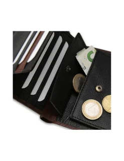 MONPIEL Billetero con Broche y Monedero Dentro Cuero*Hombre Carteras Hombre Piel