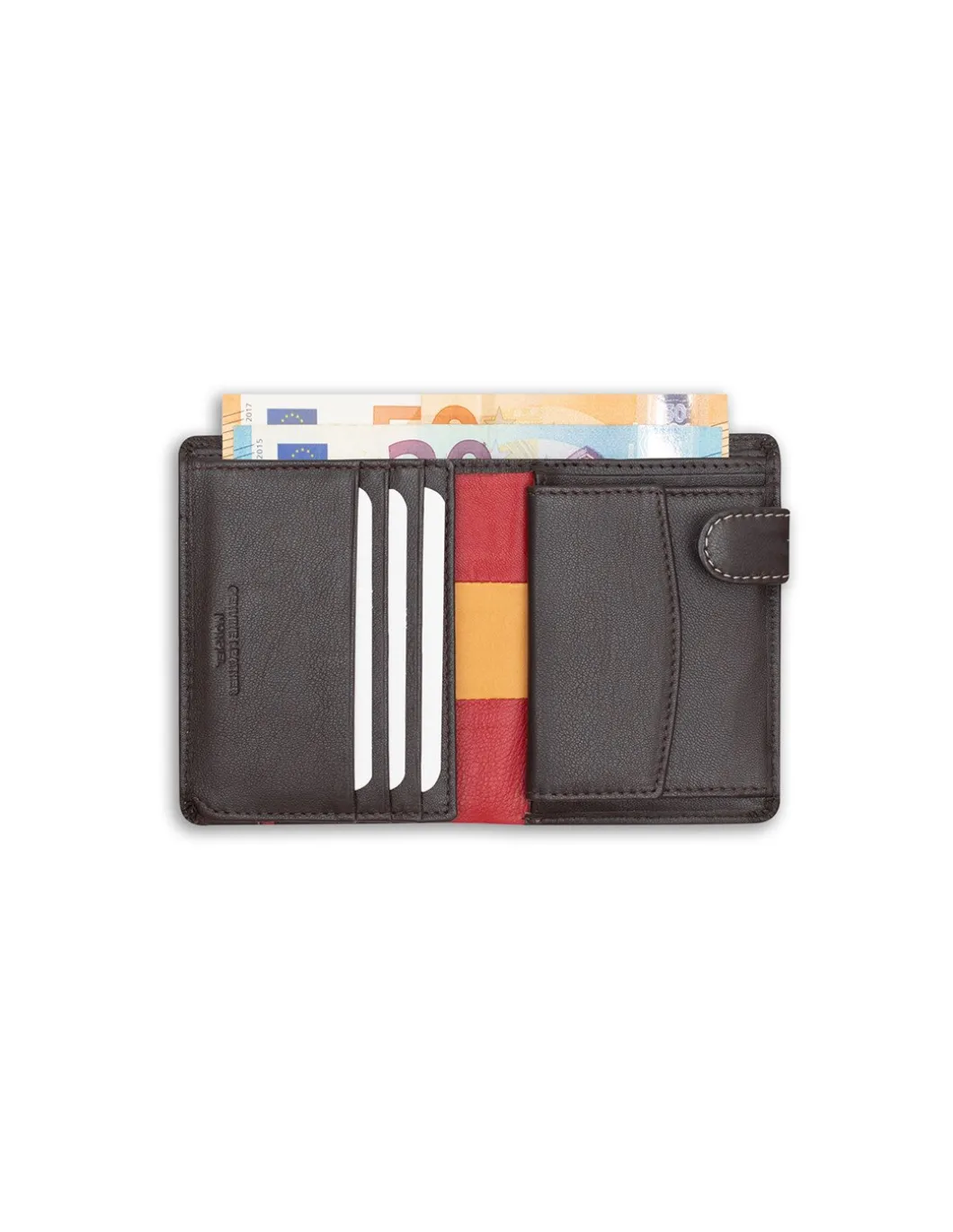 MONPIEL Billetero con Broche y Monedero Bandera Espana*Hombre Carteras Hombre Piel
