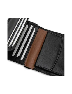 MONPIEL Billetero con Broche y Monedero Raya Lateral*Hombre Carteras Hombre Piel