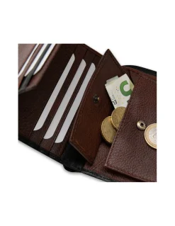 MONPIEL Billetero con Broche y Monedero Dentro Cuero*Hombre Carteras Hombre Piel