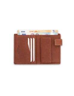 MONPIEL Billetero con Broche y Monedero Parche con Logo*Hombre Outlet Hombre|Carteras Hombre Piel