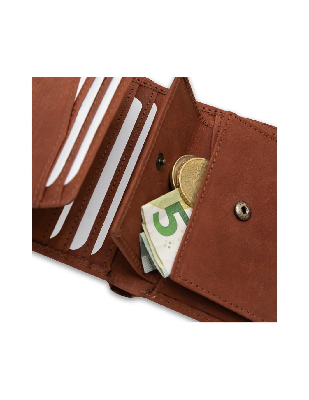 MONPIEL Billetero con Broche y Monedero Parche con Logo*Hombre Outlet Hombre|Carteras Hombre Piel