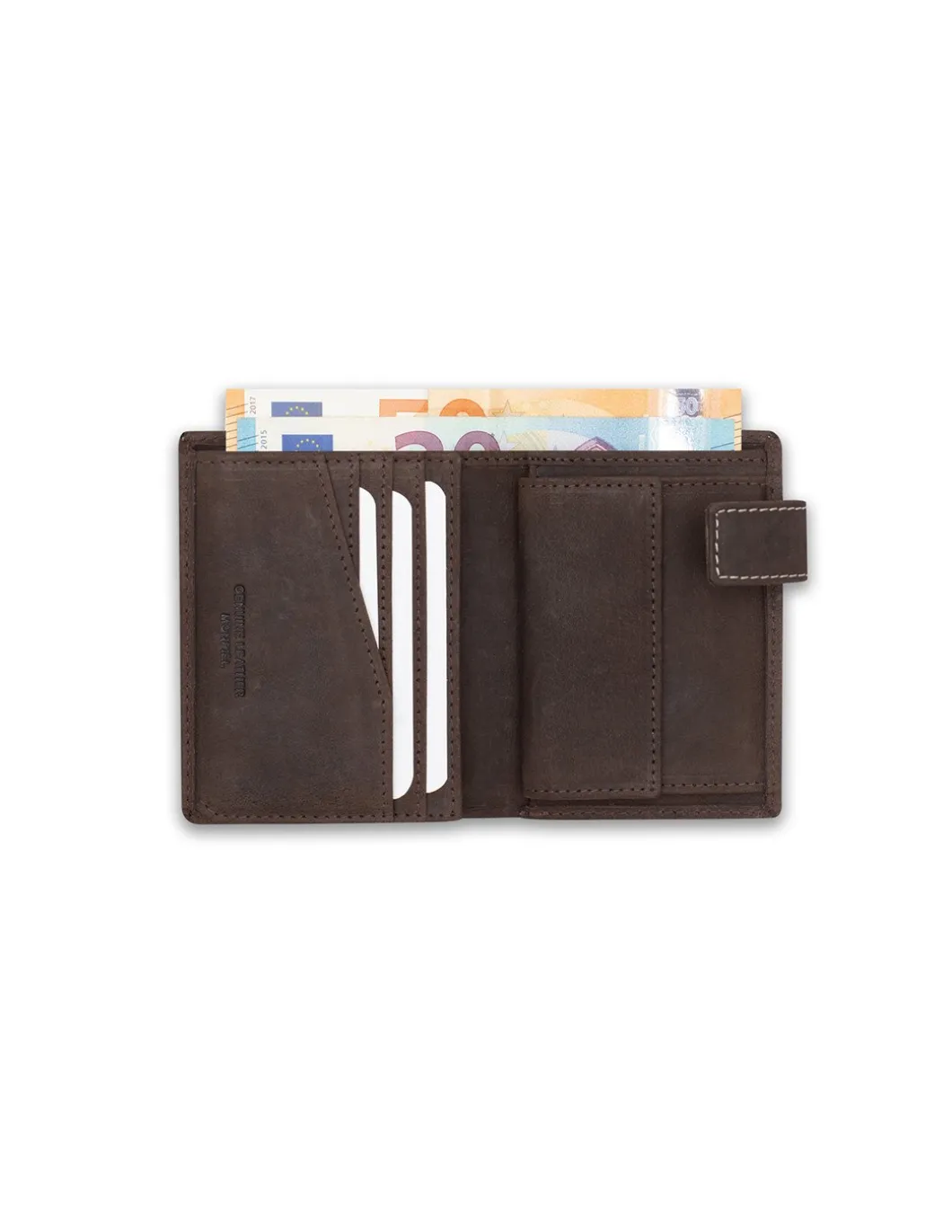 MONPIEL Billetero con Broche y Monedero Parche con Logo*Hombre Outlet Hombre|Carteras Hombre Piel