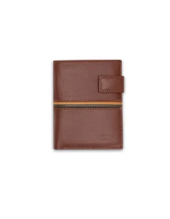 MONPIEL Billetero con Broche y Monedero Dentro Rayas a Color*Hombre Carteras Hombre Piel