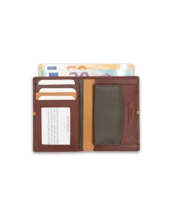MONPIEL Billetero con Monedero Dentro Rayas a Color*Hombre Carteras Hombre Piel