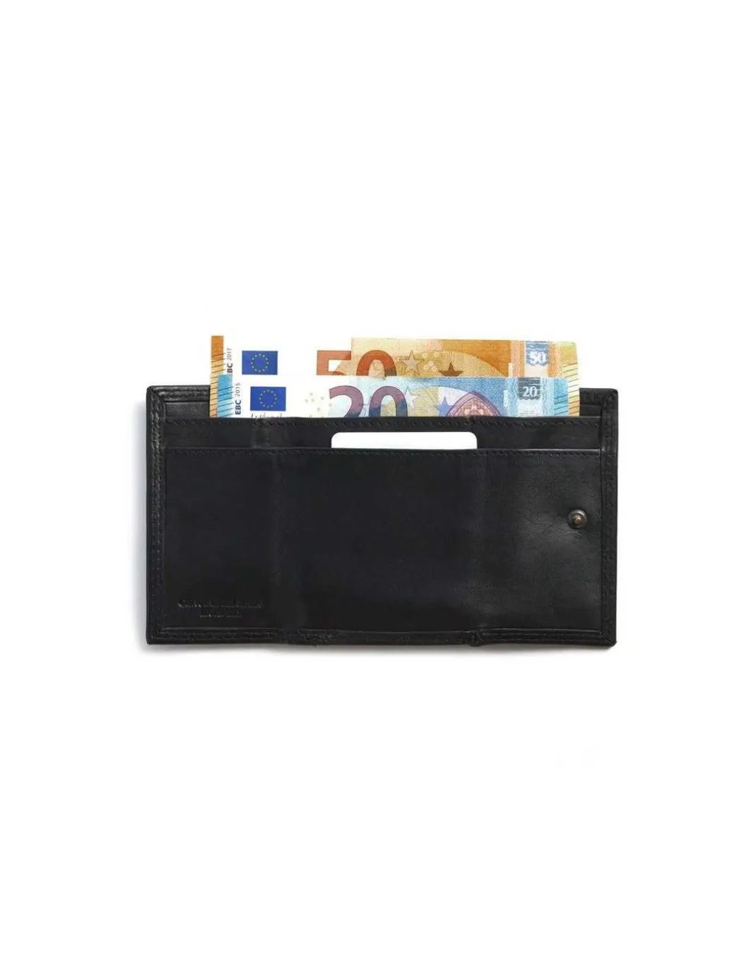MONPIEL Billetero doble costura Monedero Pequeno Sky*Hombre Monederos Piel Hombre|Carteras Hombre Piel