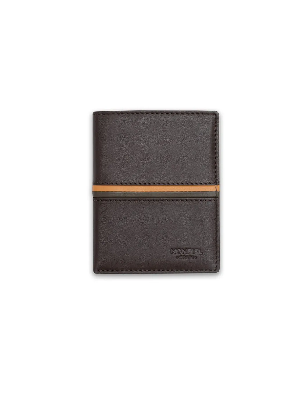 MONPIEL Billetero Simple Rayas a Color*Hombre Carteras Hombre Piel