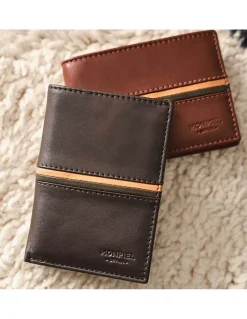 MONPIEL Billetero Simple Rayas a Color*Hombre Carteras Hombre Piel