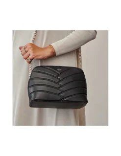 MONPIEL Bolso Acolchado de Piel con Cadena Oro*Mujer Bolsos De Piel Medianos|Bolsos Piel Mujer