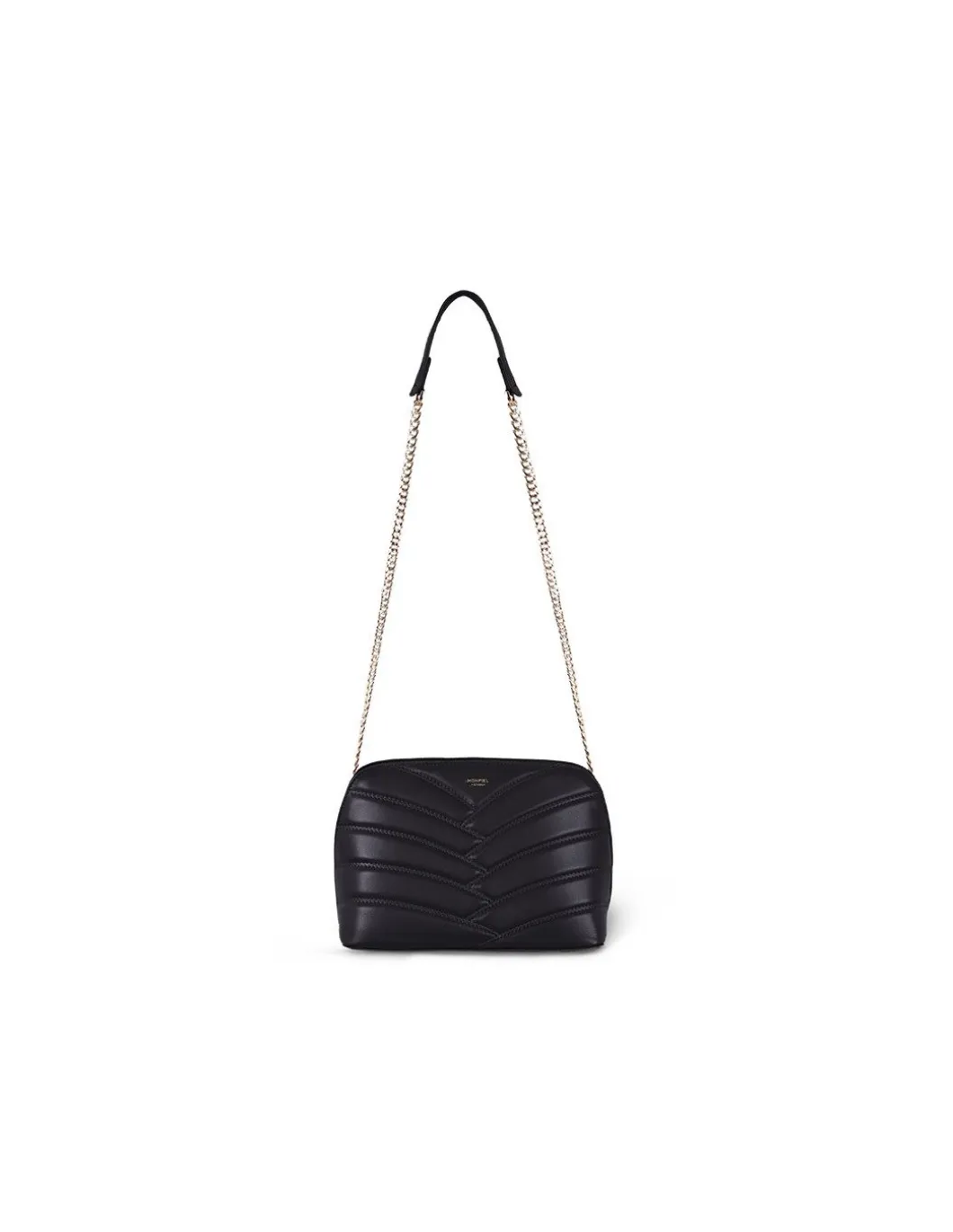 MONPIEL Bolso Acolchado de Piel con Cadena Oro*Mujer Bolsos De Piel Medianos|Bolsos Piel Mujer