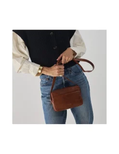 MONPIEL Bolso Bandolera de Piel Coco*Mujer Bolsos De Piel Pequeños|Bolsos Piel Mujer