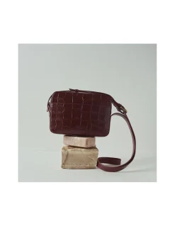 MONPIEL Bolso Bandolera de Piel Coco*Mujer Bolsos De Piel Pequeños|Bolsos Piel Mujer