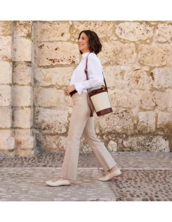 MONPIEL Bolso Cubo Canva*Mujer Bolsos De Piel Grandes|Bolsos Piel Mujer