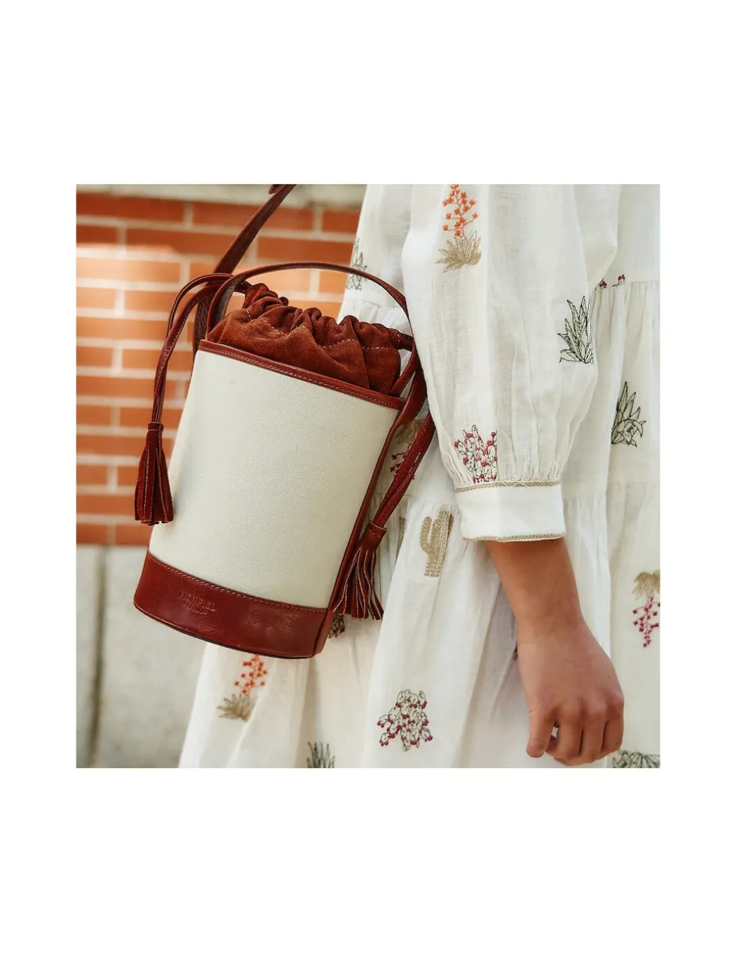 MONPIEL Bolso Cubo Canva Pequeno*Mujer Bolsos De Piel Pequeños|Bolsos Piel Mujer