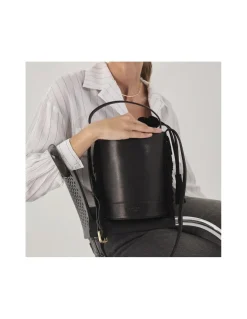 MONPIEL Bolso de Cubo de piel flecos Pequeno Roma*Mujer Bolsos De Piel Pequeños|Bolsos Piel Mujer