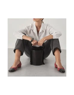 MONPIEL Bolso de Cubo de piel flecos Pequeno Roma*Mujer Bolsos De Piel Pequeños|Bolsos Piel Mujer