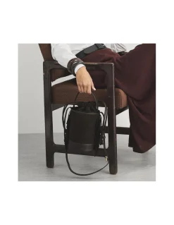 MONPIEL Bolso de Cubo de piel flecos Pequeno Roma*Mujer Bolsos De Piel Pequeños|Bolsos Piel Mujer