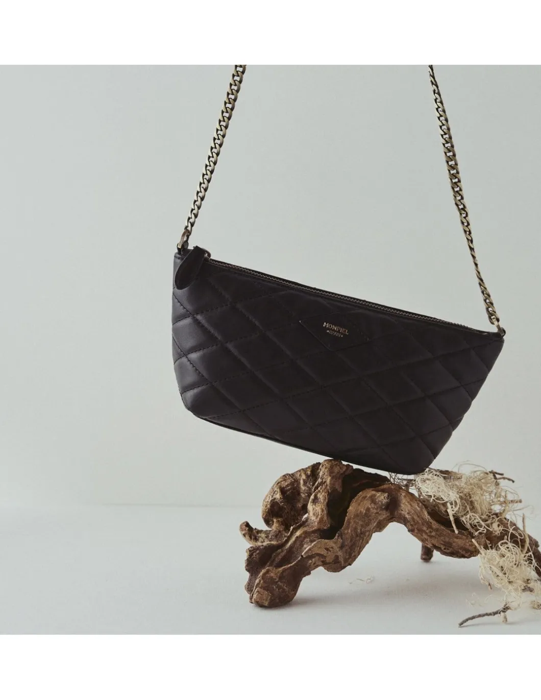 MONPIEL Bolso de piel mujer pequeno Acolchado New York*Mujer Bolsos De Piel Pequeños|Bolsos Piel Mujer