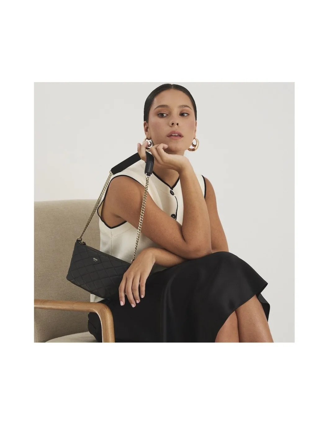 MONPIEL Bolso de piel mujer pequeno Acolchado New York*Mujer Bolsos De Piel Pequeños|Bolsos Piel Mujer