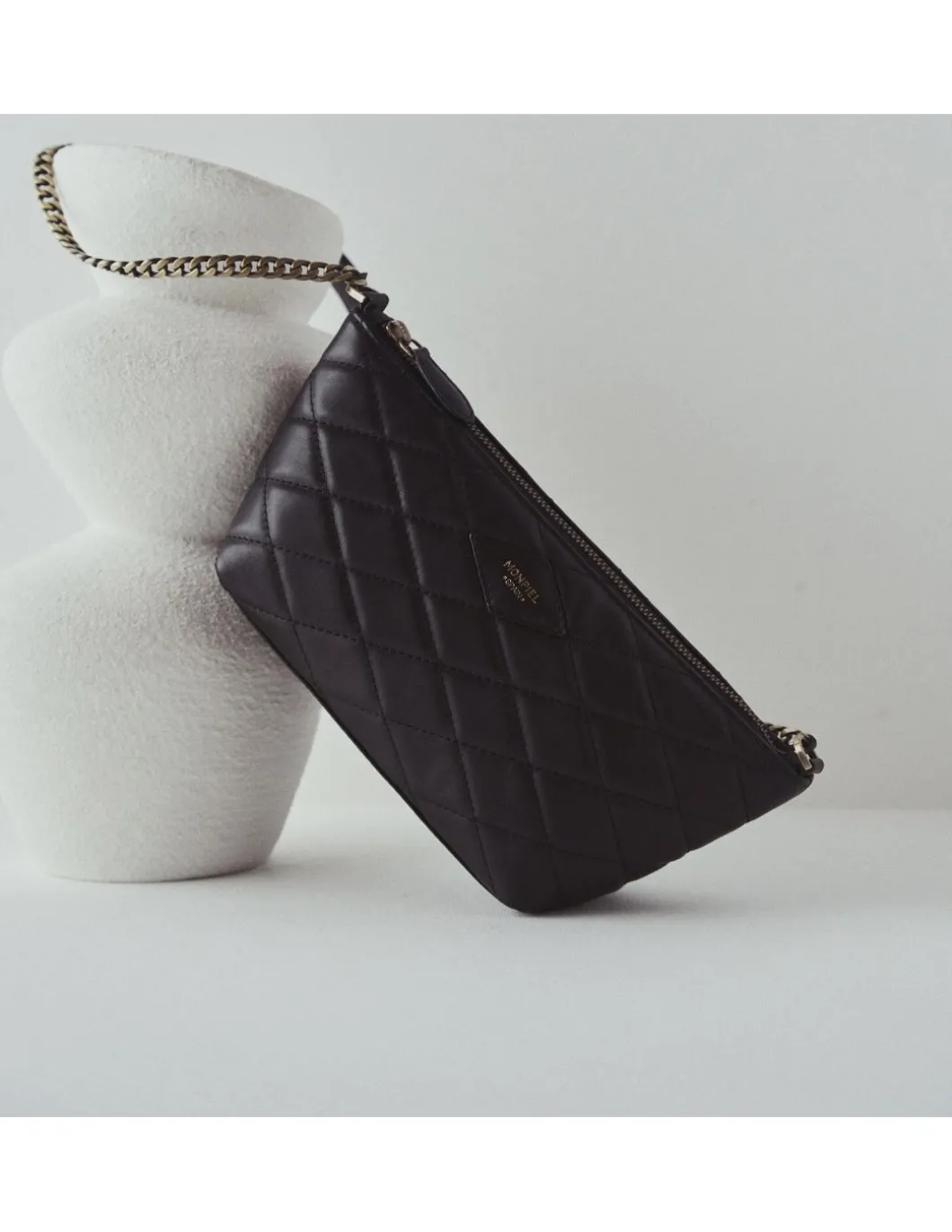MONPIEL Bolso de piel mujer pequeno Acolchado New York*Mujer Bolsos De Piel Pequeños|Bolsos Piel Mujer