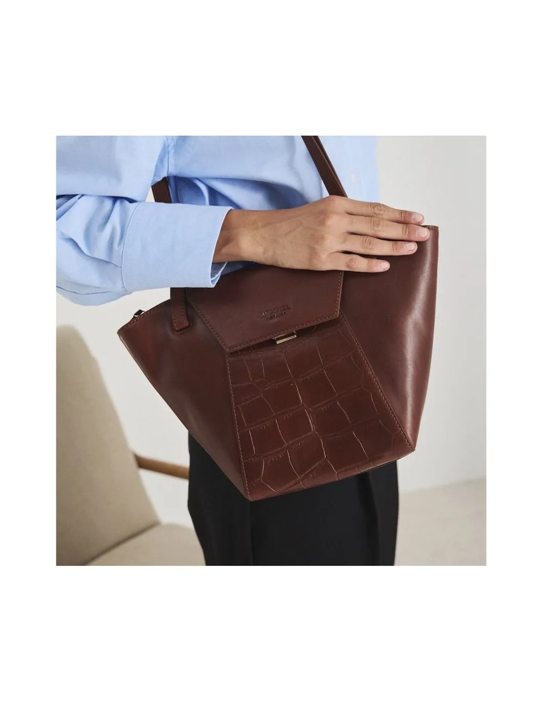 MONPIEL Bolso de piel mujer Tote Bag Paris Coco*Mujer Bolsos Piel Mujer|Bolsos De Piel Medianos