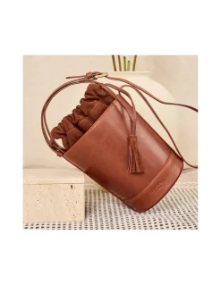 MONPIEL Bolso Redondo Cubo Pequeno*Mujer Bolsos De Piel Pequeños|Bolsos Piel Mujer