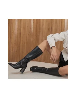 MONPIEL Bota de cana Alta con tacon Casilda*Mujer Botas Piel Mujer