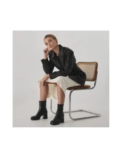 MONPIEL Botin de plataforma Claudia*Mujer Botines Piel Mujer
