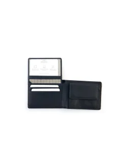 MONPIEL Cartera Americana de piel con Monedero y Tarjetero Extra Lago*Hombre Carteras Hombre Piel