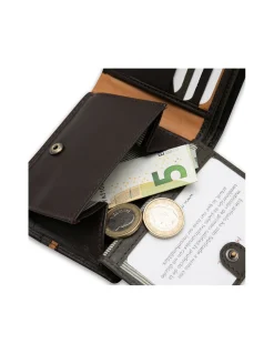 MONPIEL Cartera Americana Grande con Rayas a Color*Hombre Carteras Hombre Piel