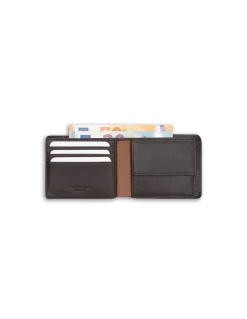 MONPIEL Cartera Americana Grande con Monedero Raya Lateral*Hombre Carteras Hombre Piel