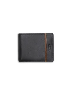 MONPIEL Cartera Americana Grande con Monedero Raya Lateral*Hombre Carteras Hombre Piel