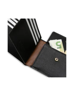 MONPIEL Cartera Americana Grande con Monedero Raya Lateral*Hombre Carteras Hombre Piel