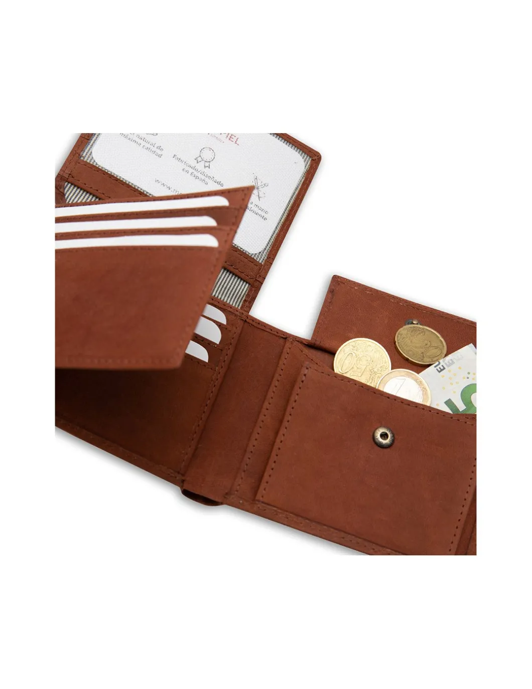 MONPIEL Cartera Americana Grande Parche con Logo*Hombre Outlet Hombre|Carteras Hombre Piel