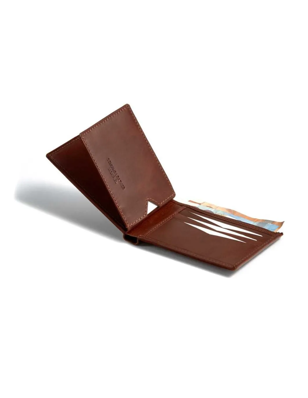 MONPIEL Cartera Americana Pequena Simple Logo Central*Hombre Carteras Hombre Piel