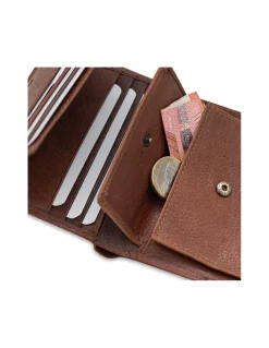 MONPIEL Cartera Billetera con Monedero Goma*Hombre Carteras Hombre Piel