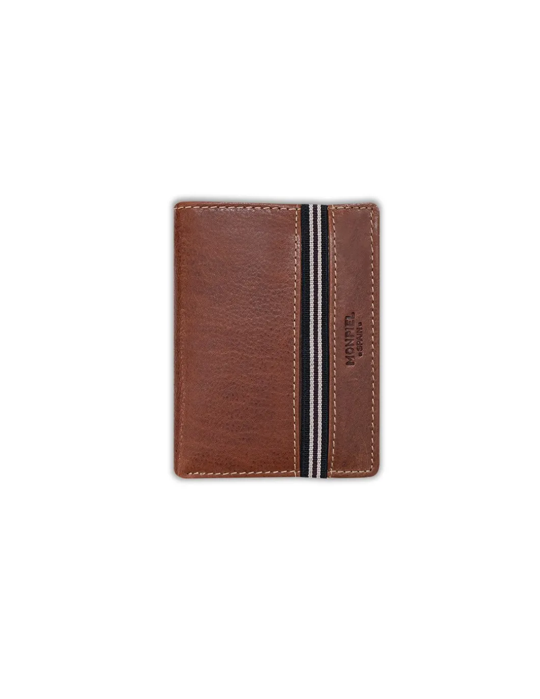 MONPIEL Cartera Billetera Goma*Hombre Carteras Hombre Piel