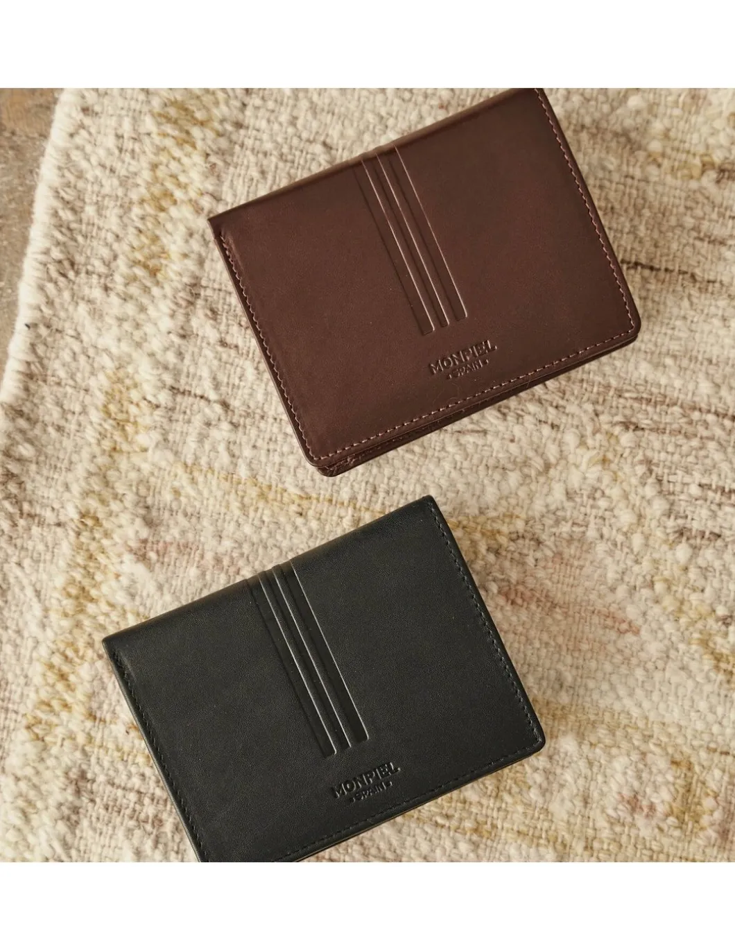 MONPIEL Cartera con Broche dentro y monedero Mountain*Hombre Carteras Hombre Piel