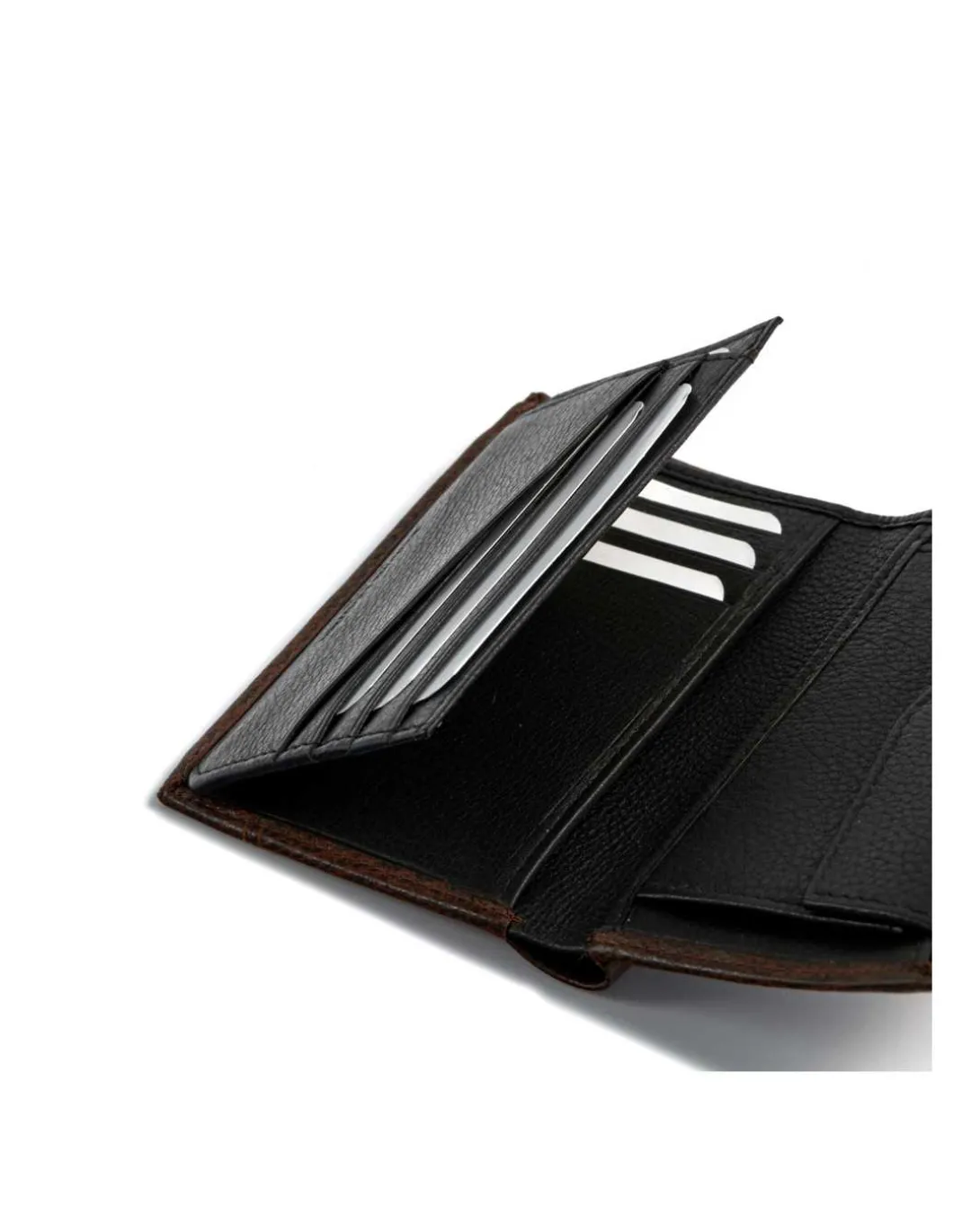 MONPIEL Cartera con broche y Monedero Interior Dos Tonos*Hombre Carteras Hombre Piel