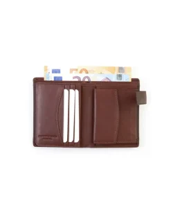 MONPIEL Cartera de piel Hombre con Broche y Monedero Lago*Hombre Carteras Hombre Piel