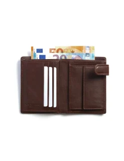 MONPIEL Cartera de piel XL con Broche y Monedero*Hombre Carteras Hombre Piel