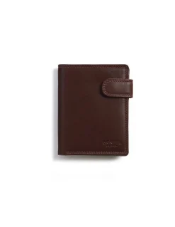 MONPIEL Cartera doble costura con Broche y Monedero Trasero Sky*Hombre Carteras Hombre Piel