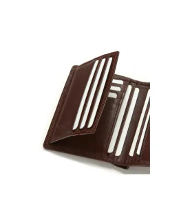MONPIEL Cartera doble costura con Broche y Monedero Trasero Sky*Hombre Carteras Hombre Piel