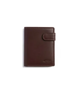 MONPIEL Cartera doble costura con Broche y Monedero Sky*Hombre Carteras Hombre Piel