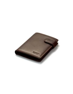 MONPIEL Cartera doble costura con Broche y Monedero Sky*Hombre Carteras Hombre Piel