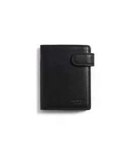 MONPIEL Cartera doble costura con Broche y Monedero Sky*Hombre Carteras Hombre Piel